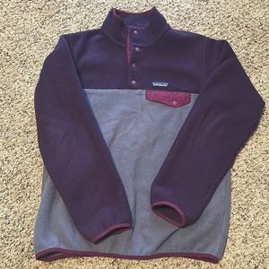Purple Patagonia Synchilla Snap-T Pullover